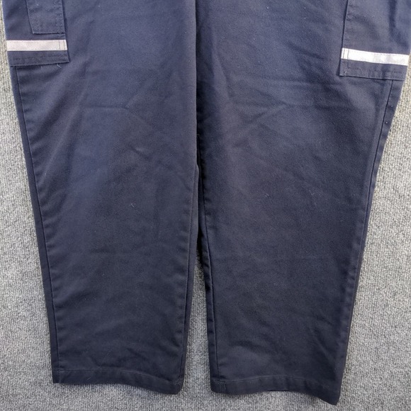 FedEx Stan Herman Men's Work Uniform Reflective Pants Blue size 34x28.5 - Picture 7 of 11